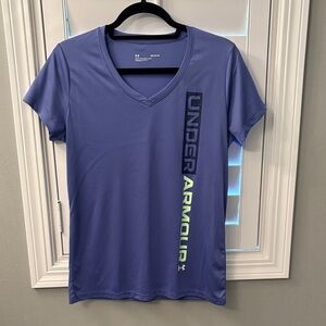 Under Armour Women's Purple V-Neck Tee